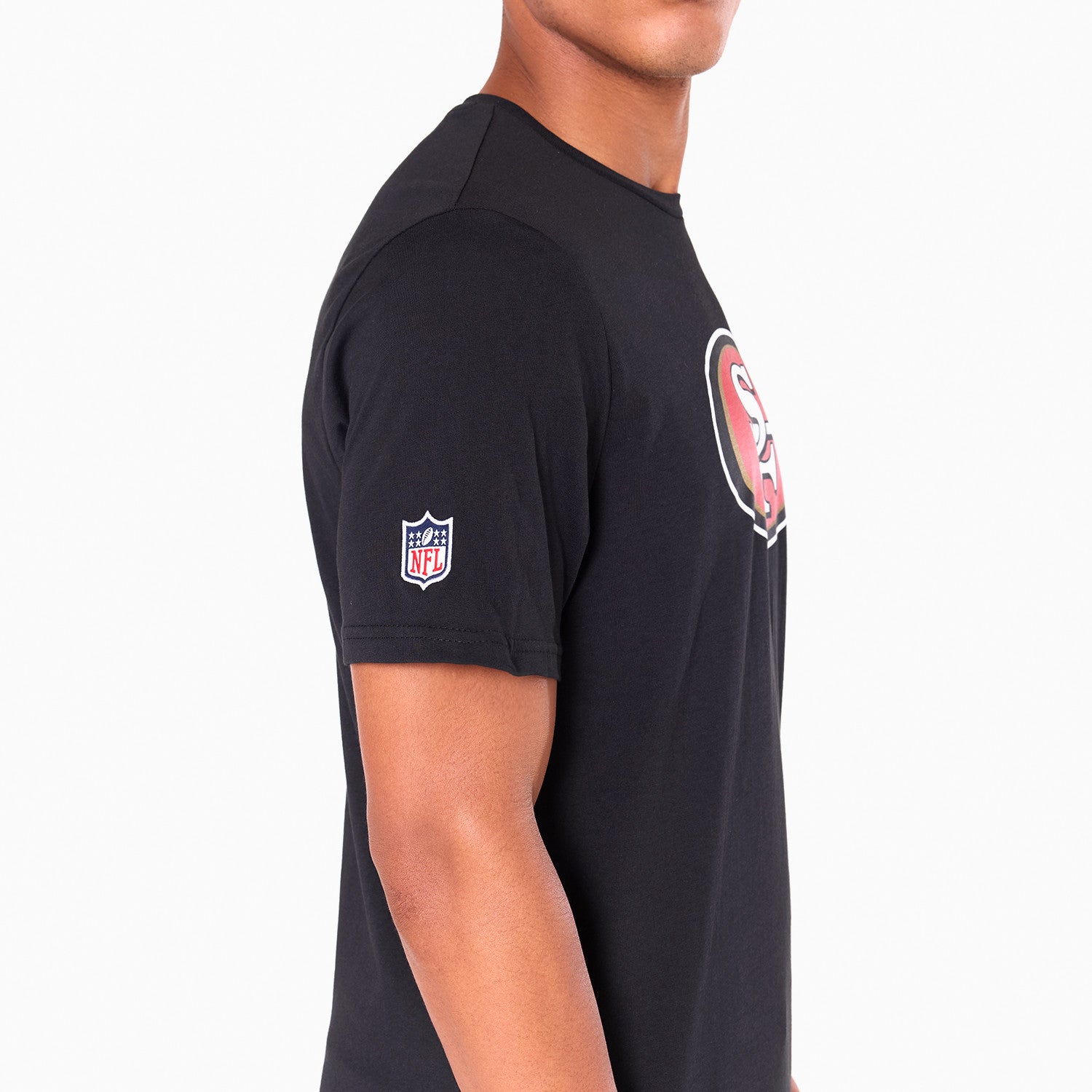 San Francisco 49ers Team Logo New Era NFL T-Shirt Schwarz