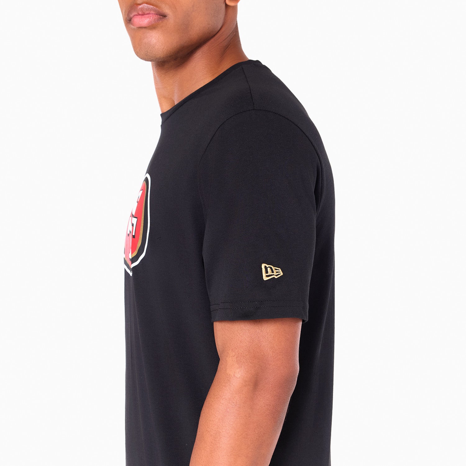 San Francisco 49ers Team Logo New Era NFL T-Shirt Schwarz