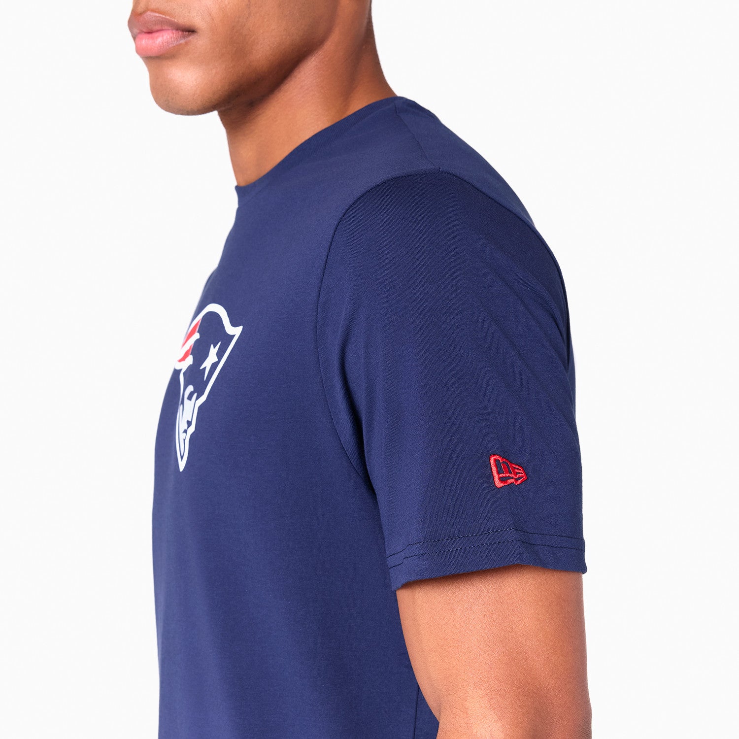 New England Patriots Team Logo New Era NFL T-Shirt Navy Blau