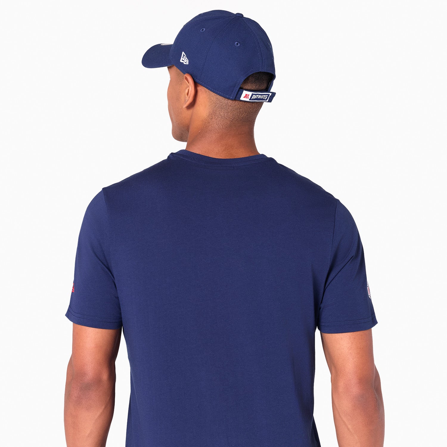 New England Patriots Team Logo New Era NFL T-Shirt Navy Blau