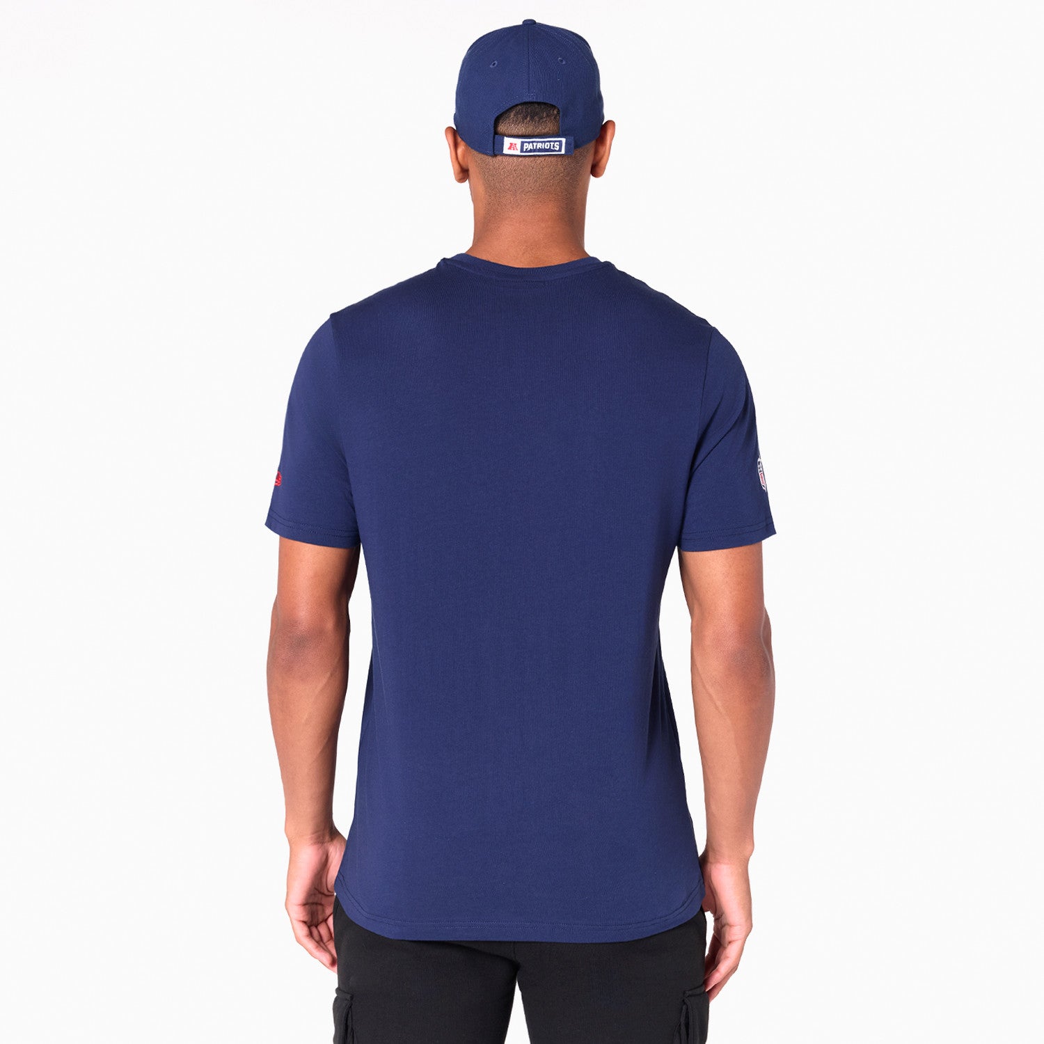 New England Patriots Team Logo New Era NFL T-Shirt Navy Blau