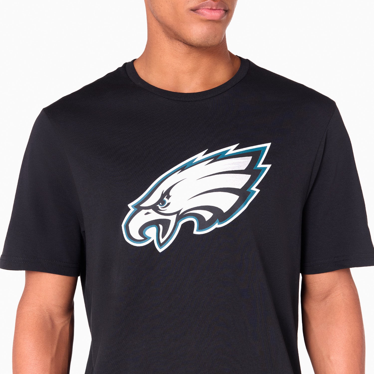 Philadelphia Eagles Team Logo New Era NFL T-Shirt Schwarz