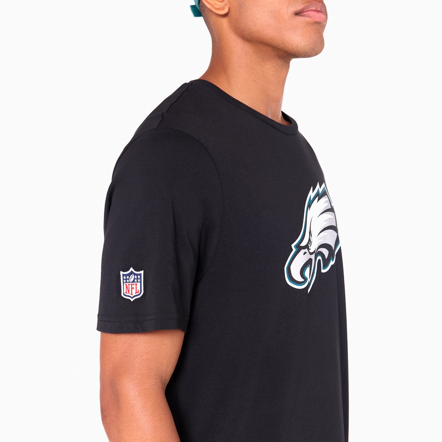 Philadelphia Eagles Team Logo New Era NFL T-Shirt Schwarz
