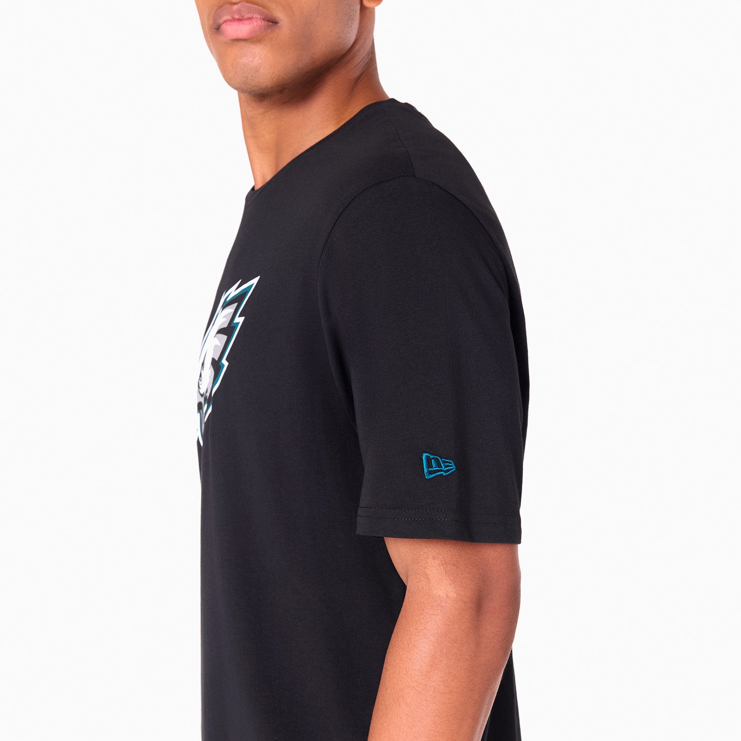 Philadelphia Eagles Team Logo New Era NFL T-Shirt Schwarz
