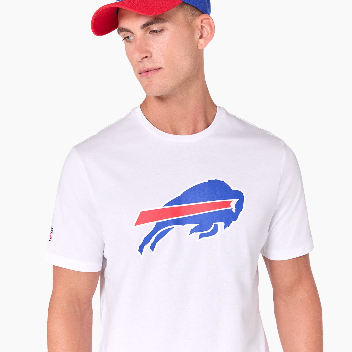 Buffalo Bills Team Logo New Era NFL T-Shirt Weiß
