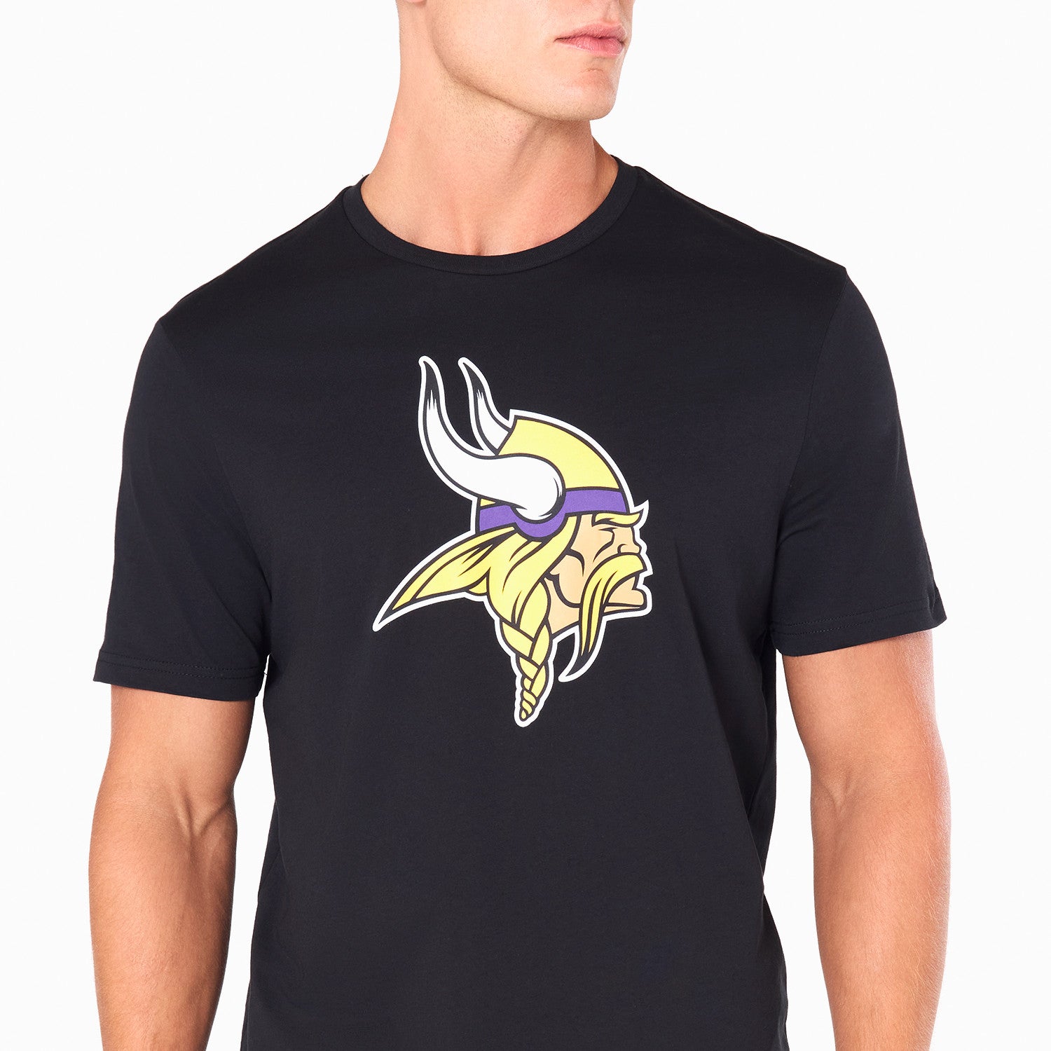 Minnesota Vikings Team Logo New Era NFL T-Shirt Schwarz