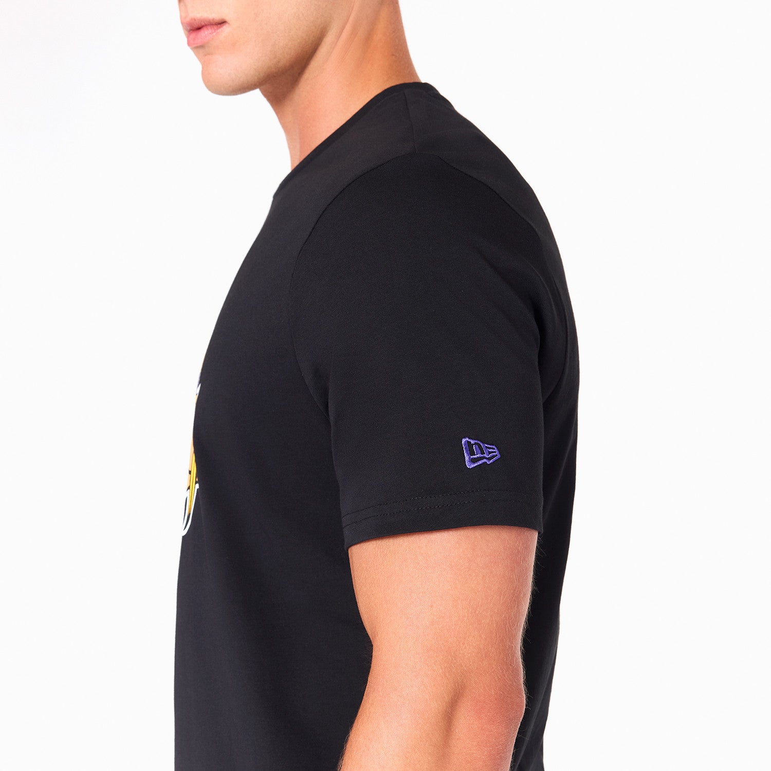 Minnesota Vikings Team Logo New Era NFL T-Shirt Schwarz
