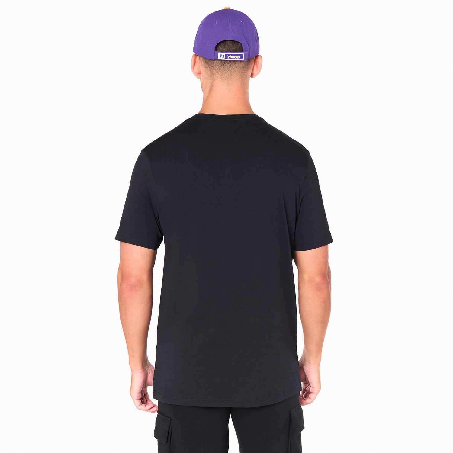 Minnesota Vikings Team Logo New Era NFL T-Shirt Schwarz