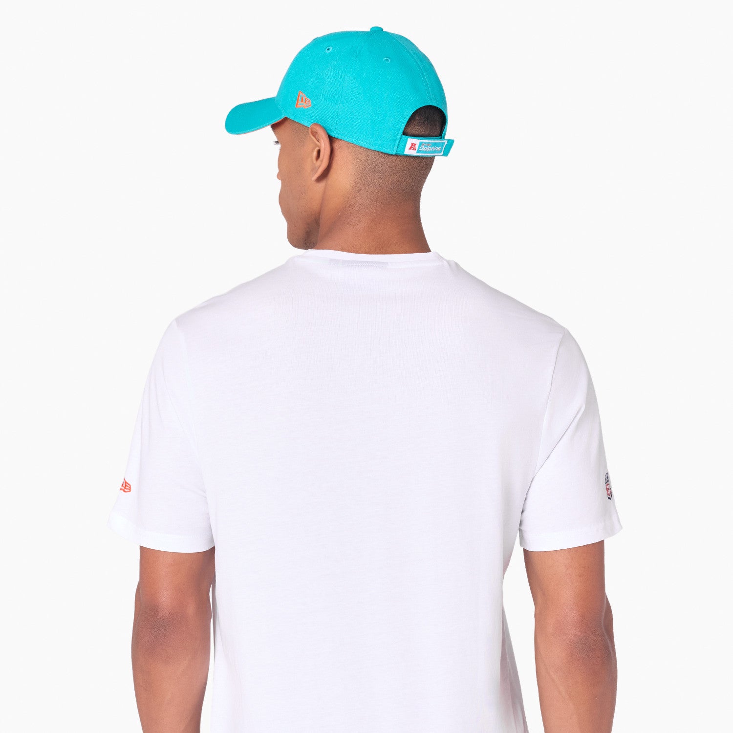 Miami Dolphins Team Logo New Era NFL T-Shirt Weiß