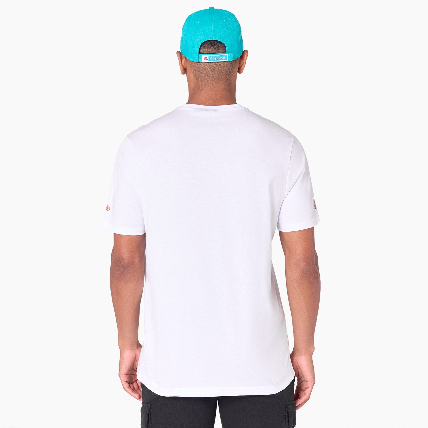 Miami Dolphins Team Logo New Era NFL T-Shirt Weiß