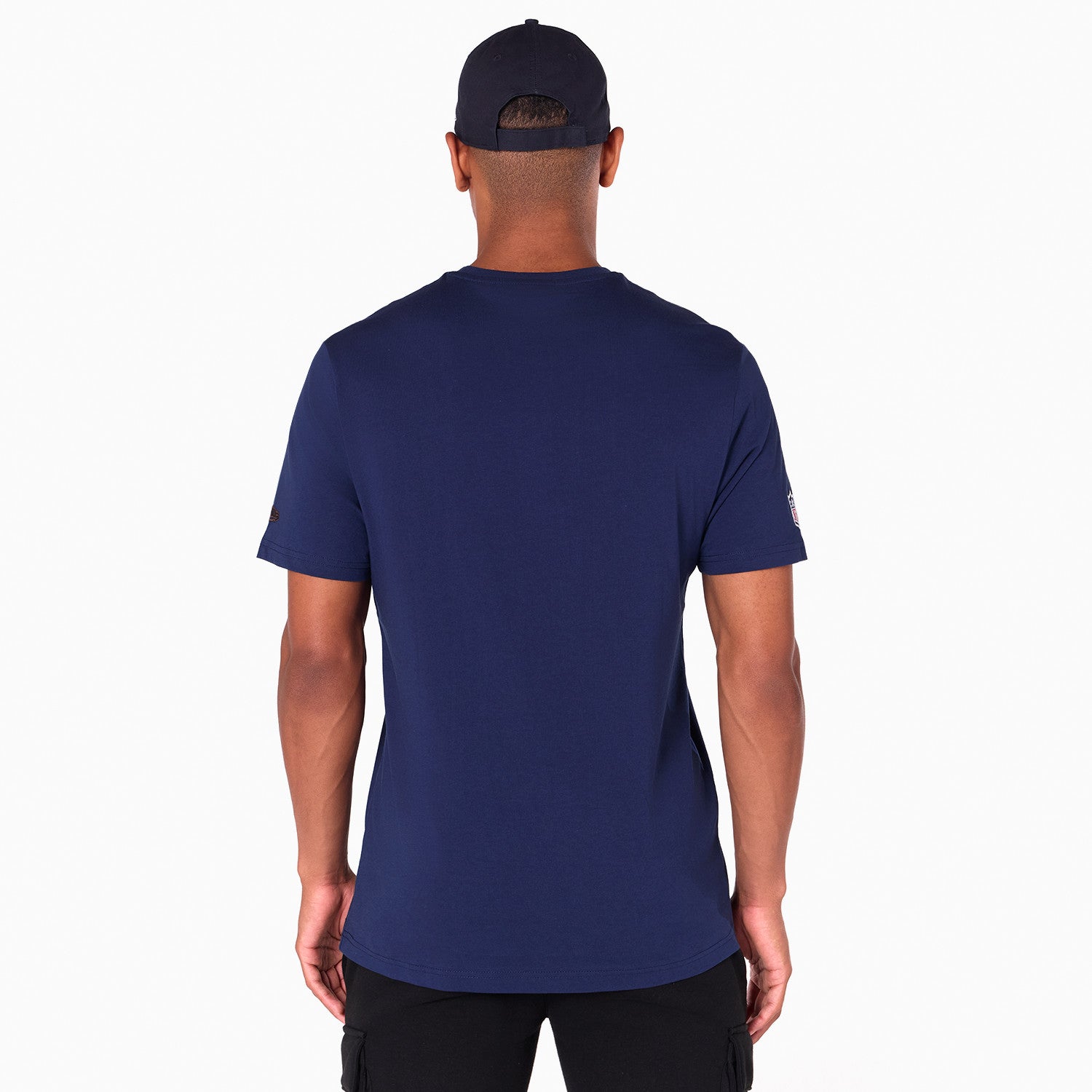 Denver Broncos Team Logo New Era NFL T-Shirt Navy Blau