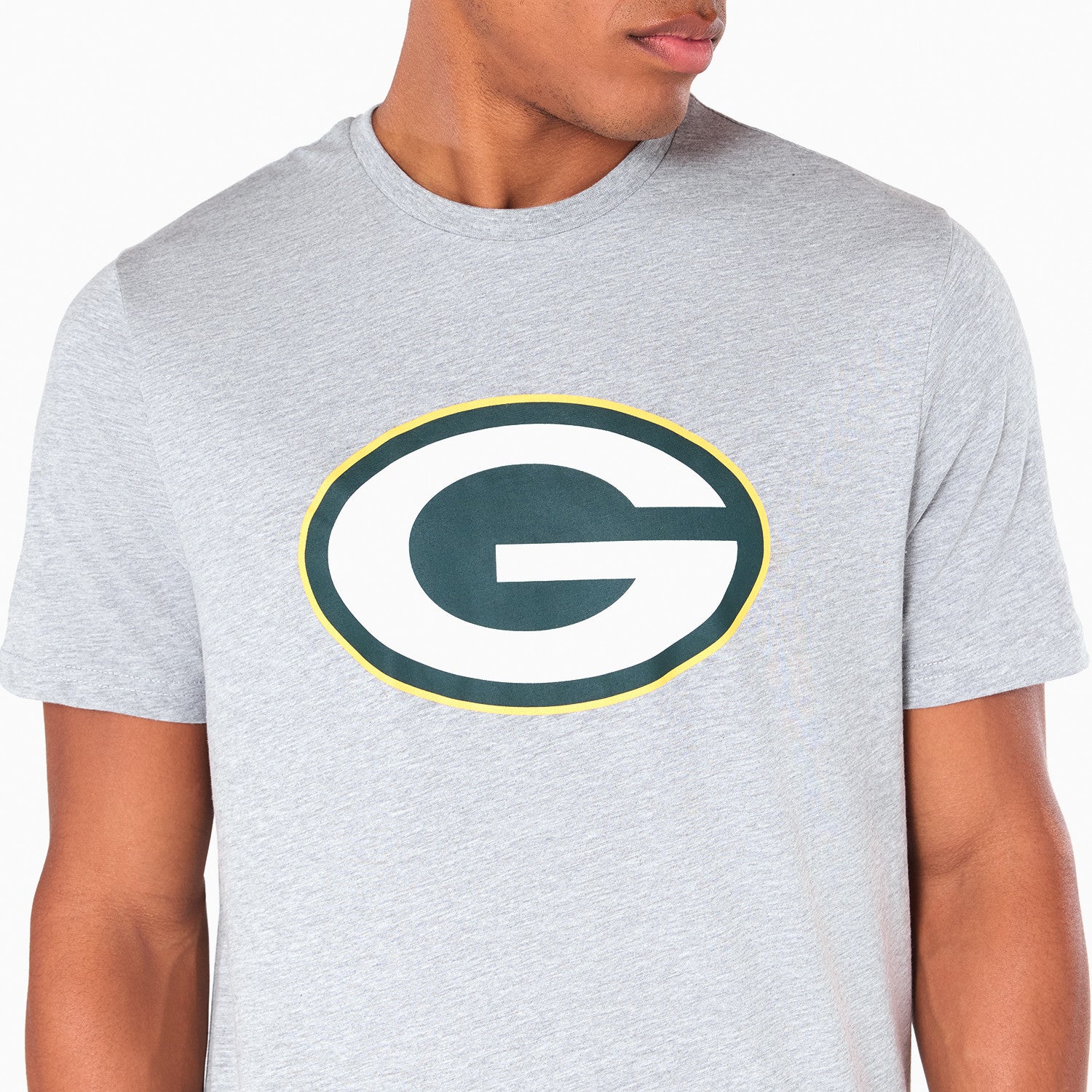 Green Bay Packers Team Logo New Era NFL T-Shirt Grau