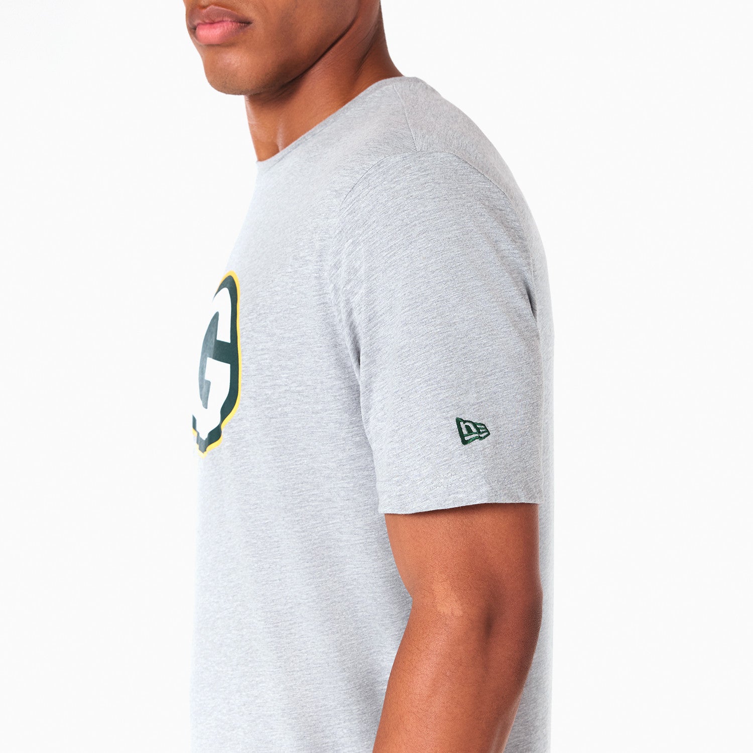 Green Bay Packers Team Logo New Era NFL T-Shirt Grau