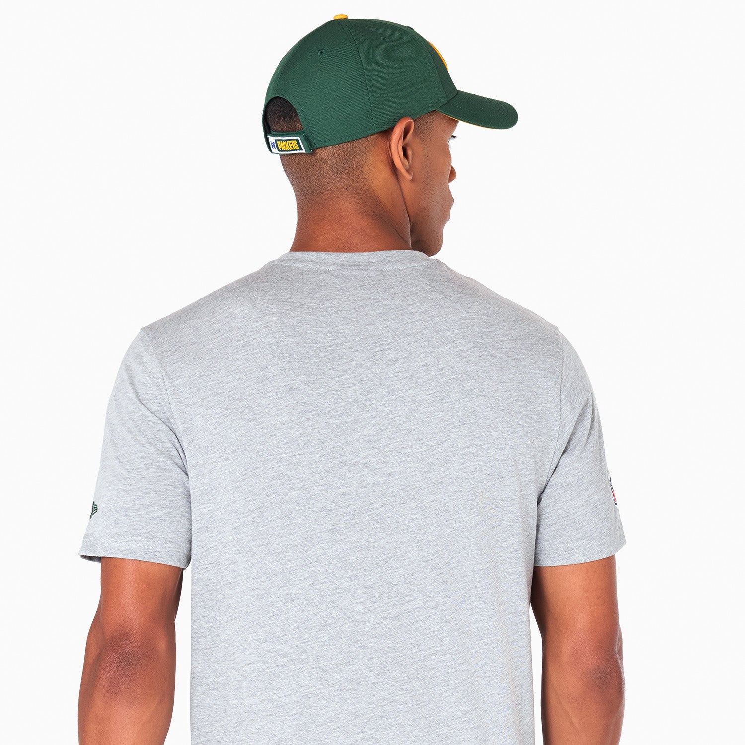 Green Bay Packers Team Logo New Era NFL T-Shirt Grau