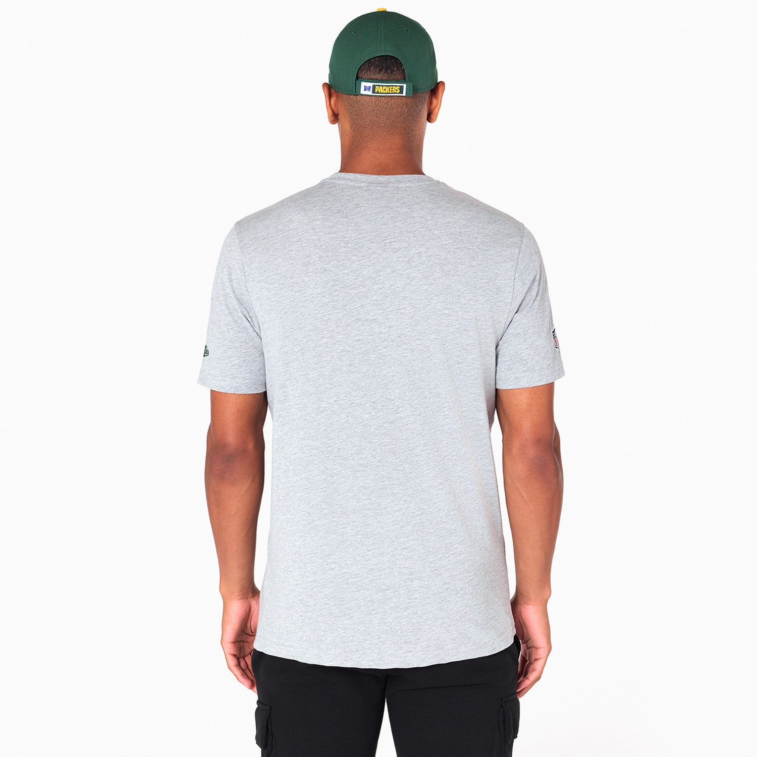 Green Bay Packers Team Logo New Era NFL T-Shirt Grau