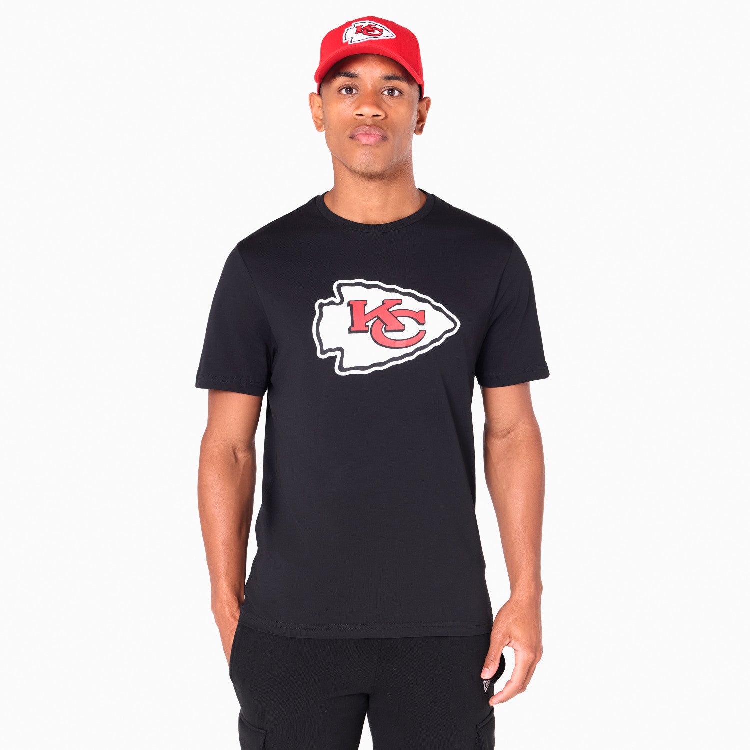 Kansas City Chiefs Team Logo New Era NFL T-Shirt Schwarz