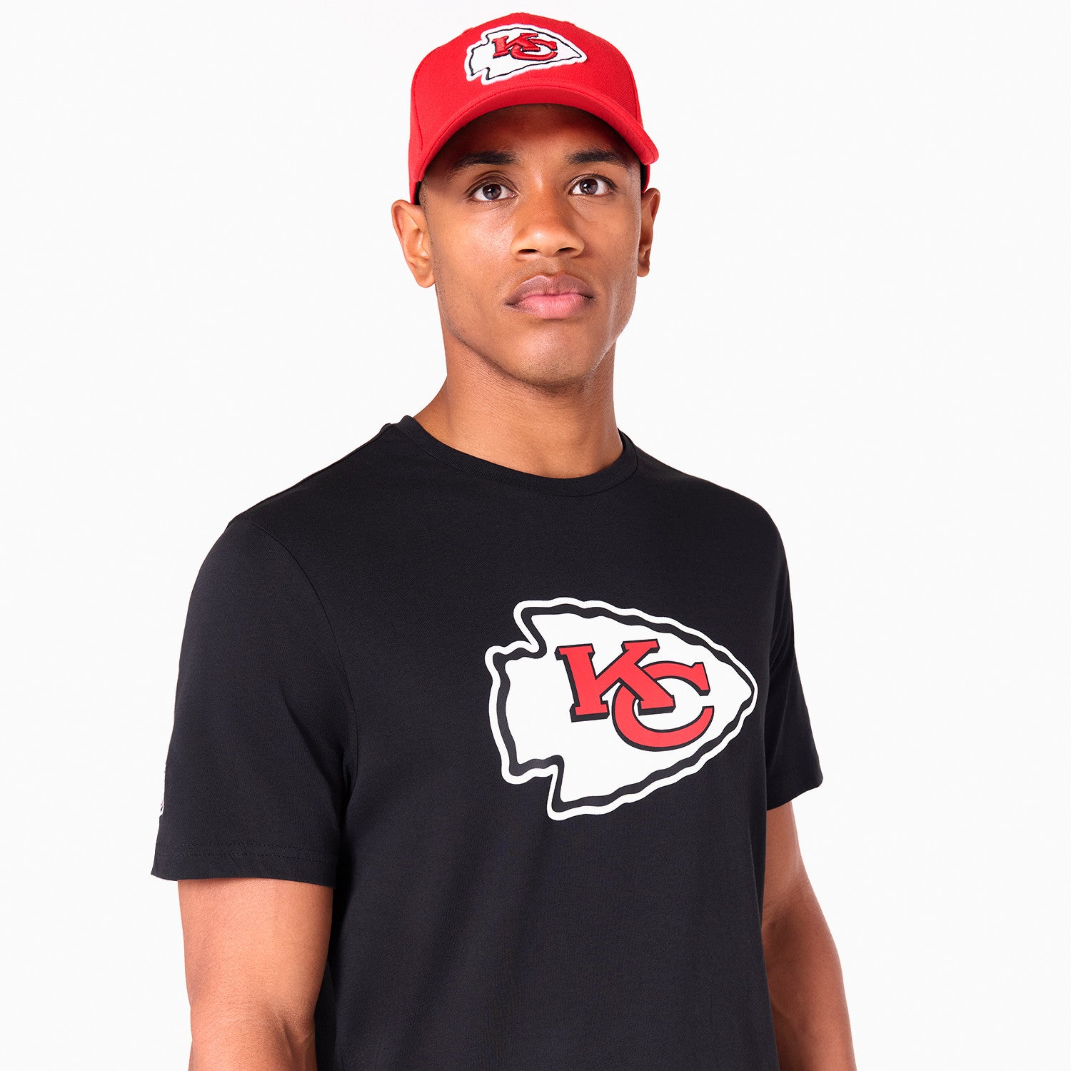 Kansas City Chiefs Team Logo New Era NFL T-Shirt Schwarz