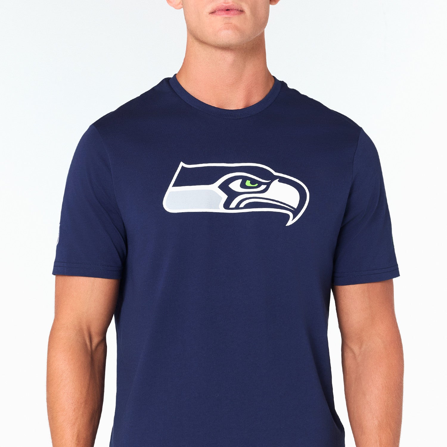 Seattle Seahawks Team Logo New Era NFL T-Shirt Navy Blau