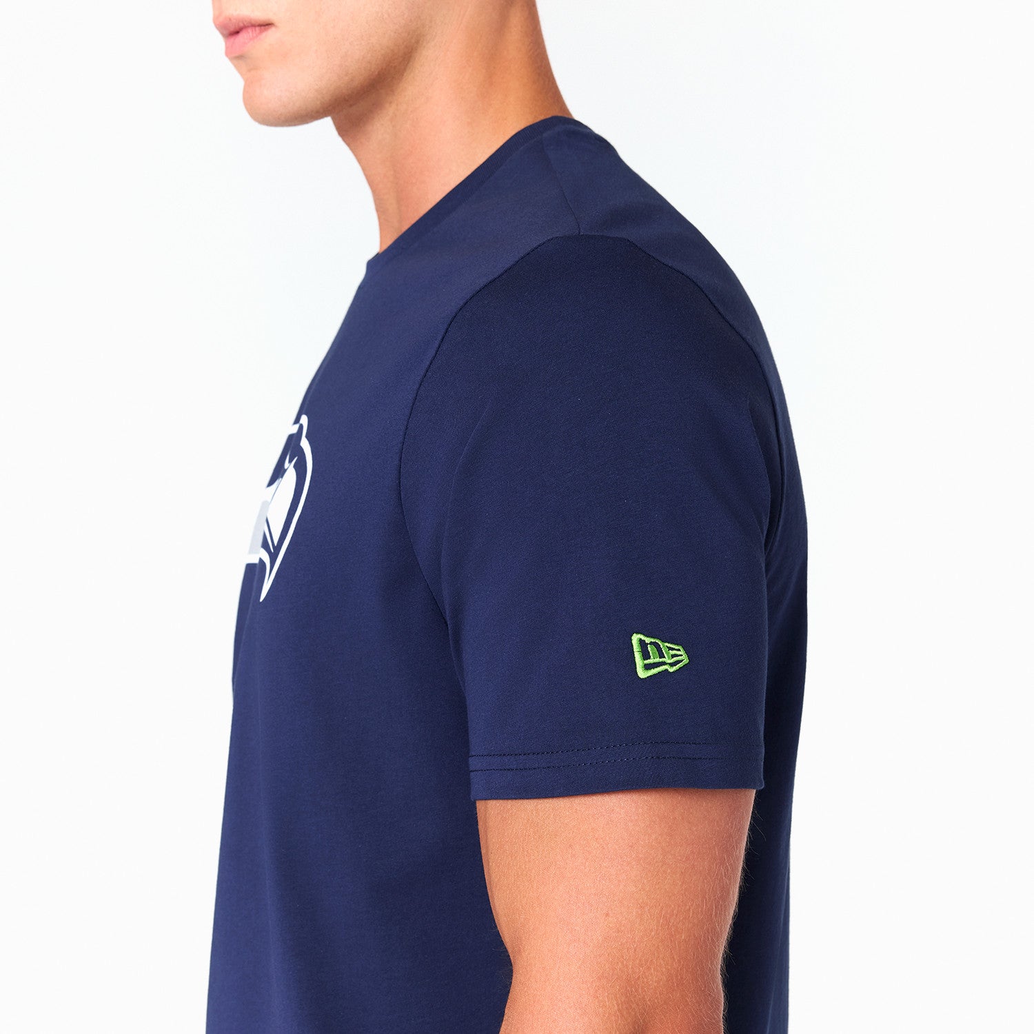 Seattle Seahawks Team Logo New Era NFL T-Shirt Navy Blau