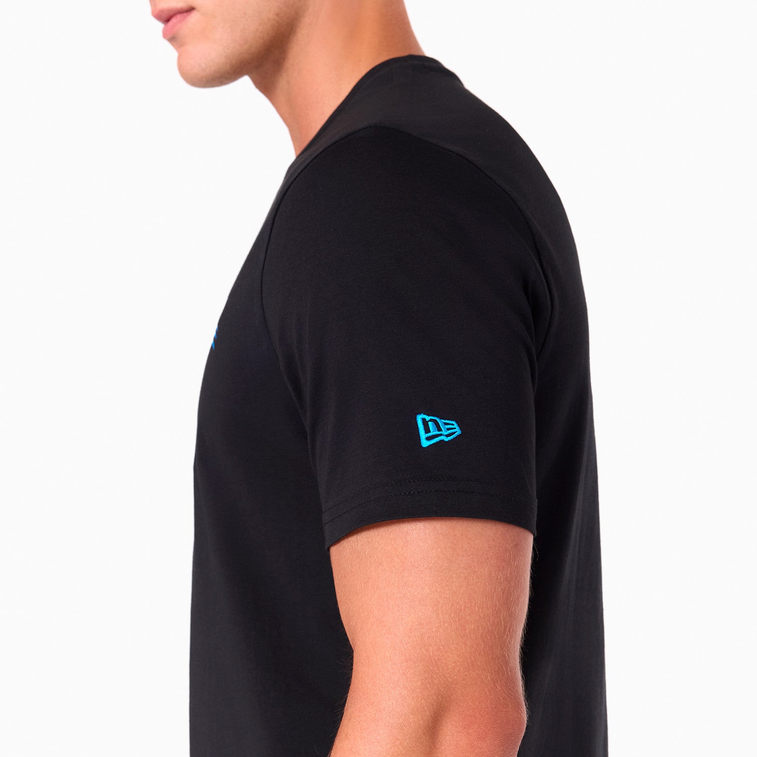 Carolina Panthers Team Logo New Era NFL T-Shirt Schwarz