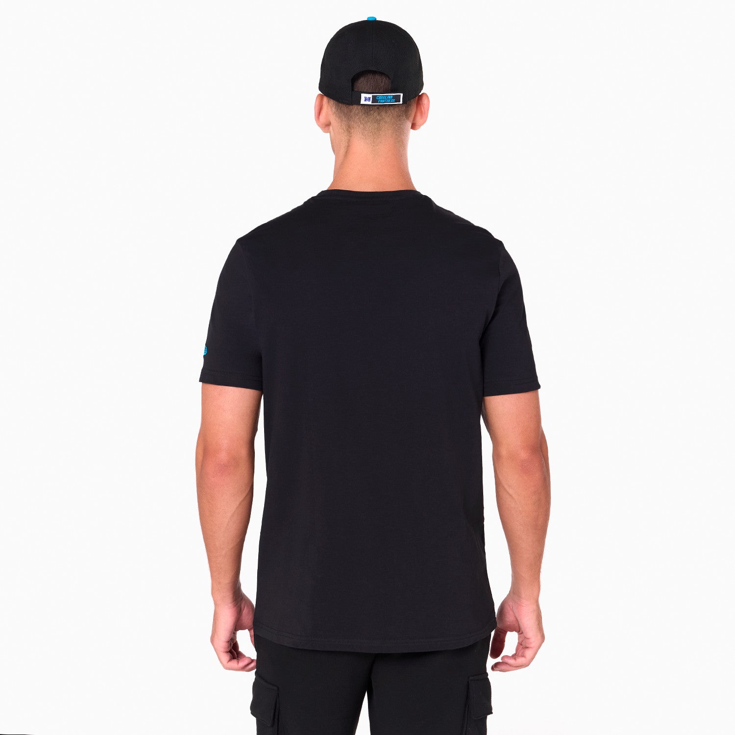 Carolina Panthers Team Logo New Era NFL T-Shirt Schwarz