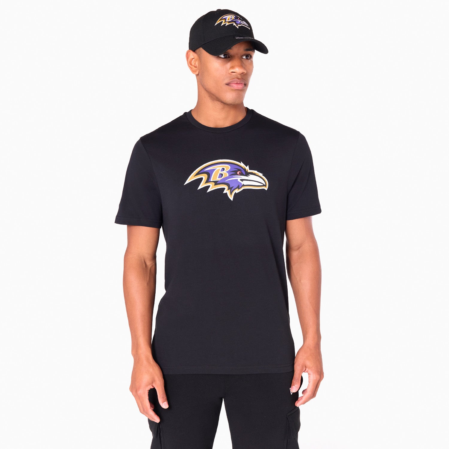 Baltimore Ravens Team Logo New Era NFL T-Shirt Schwarz