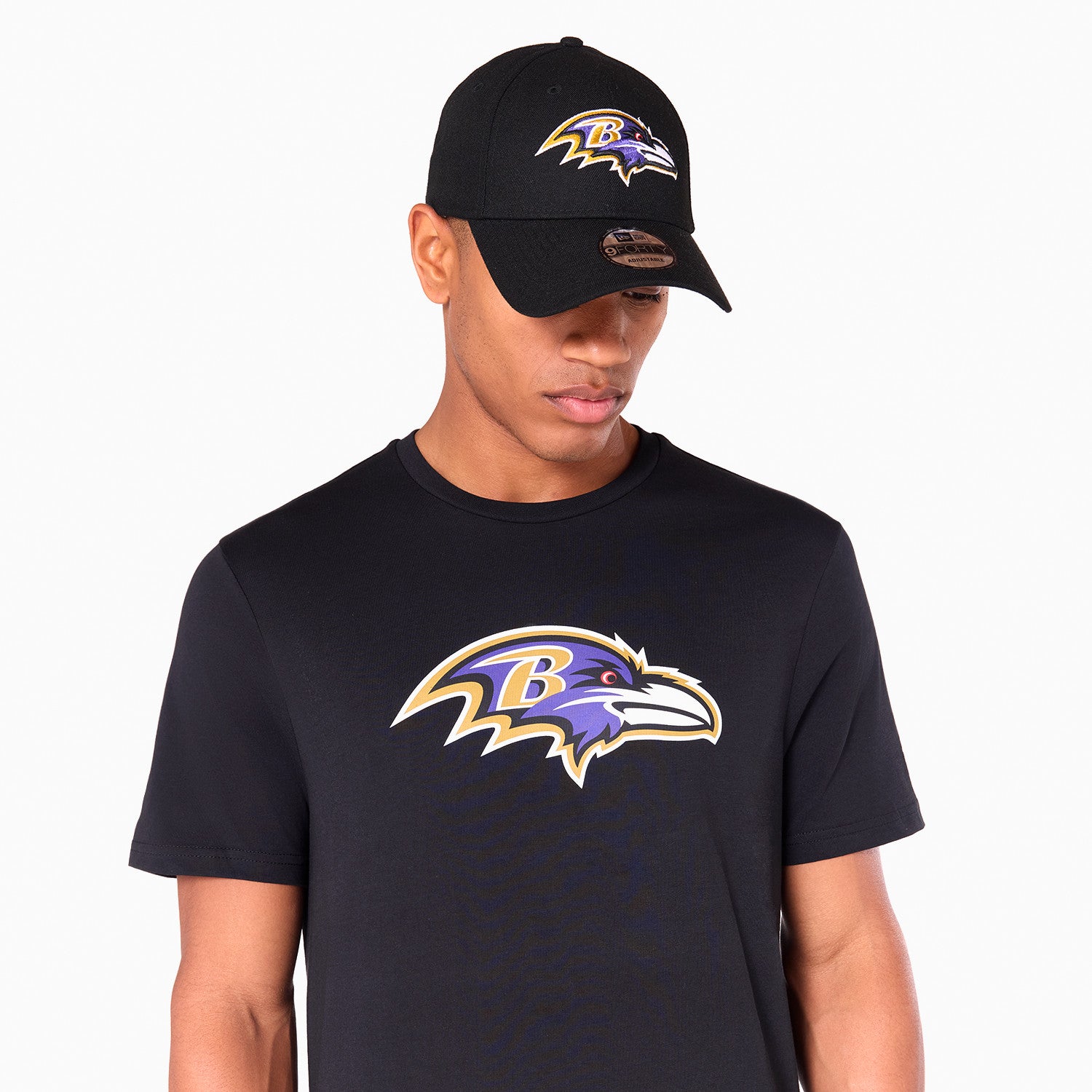Baltimore Ravens Team Logo New Era NFL T-Shirt Schwarz