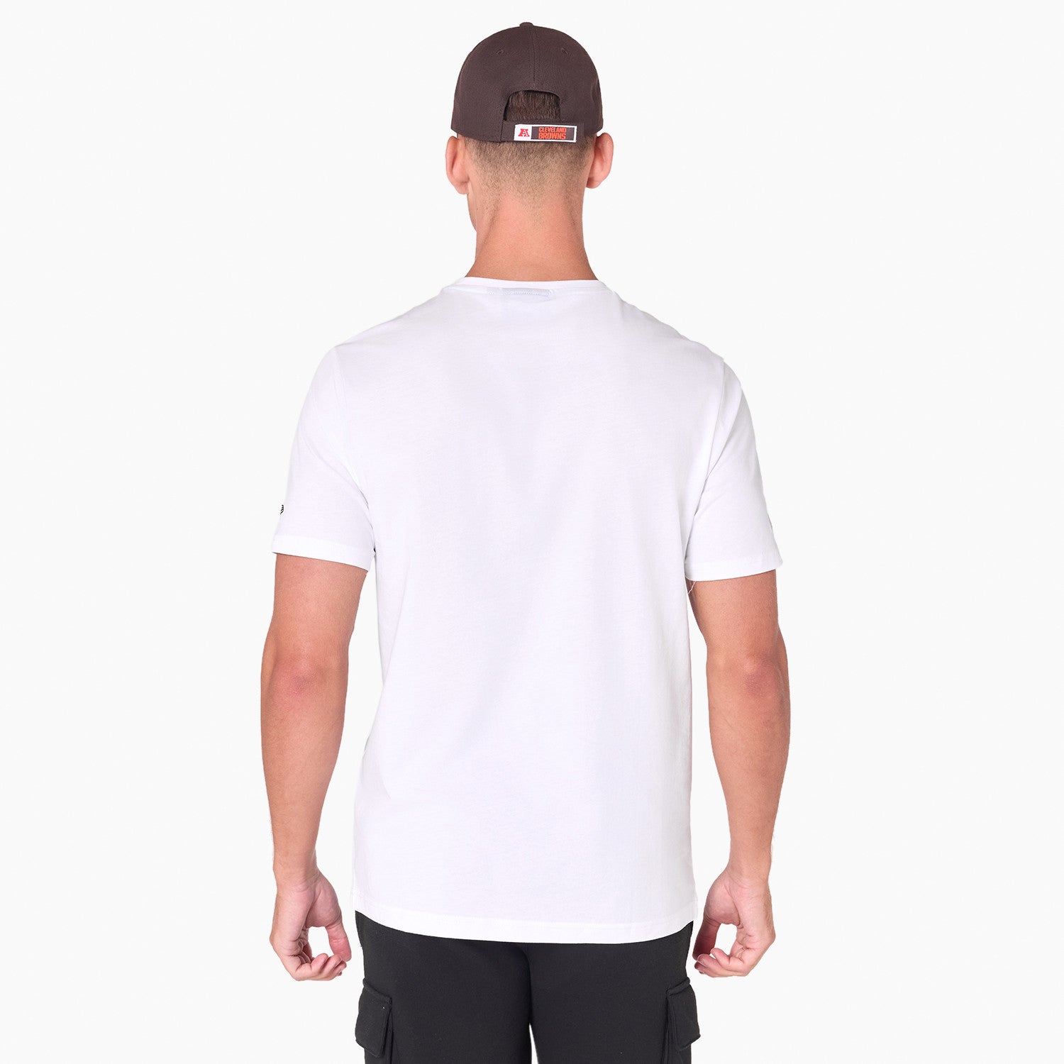 Cleveland Browns Team Logo New Era NFL T-Shirt Weiß