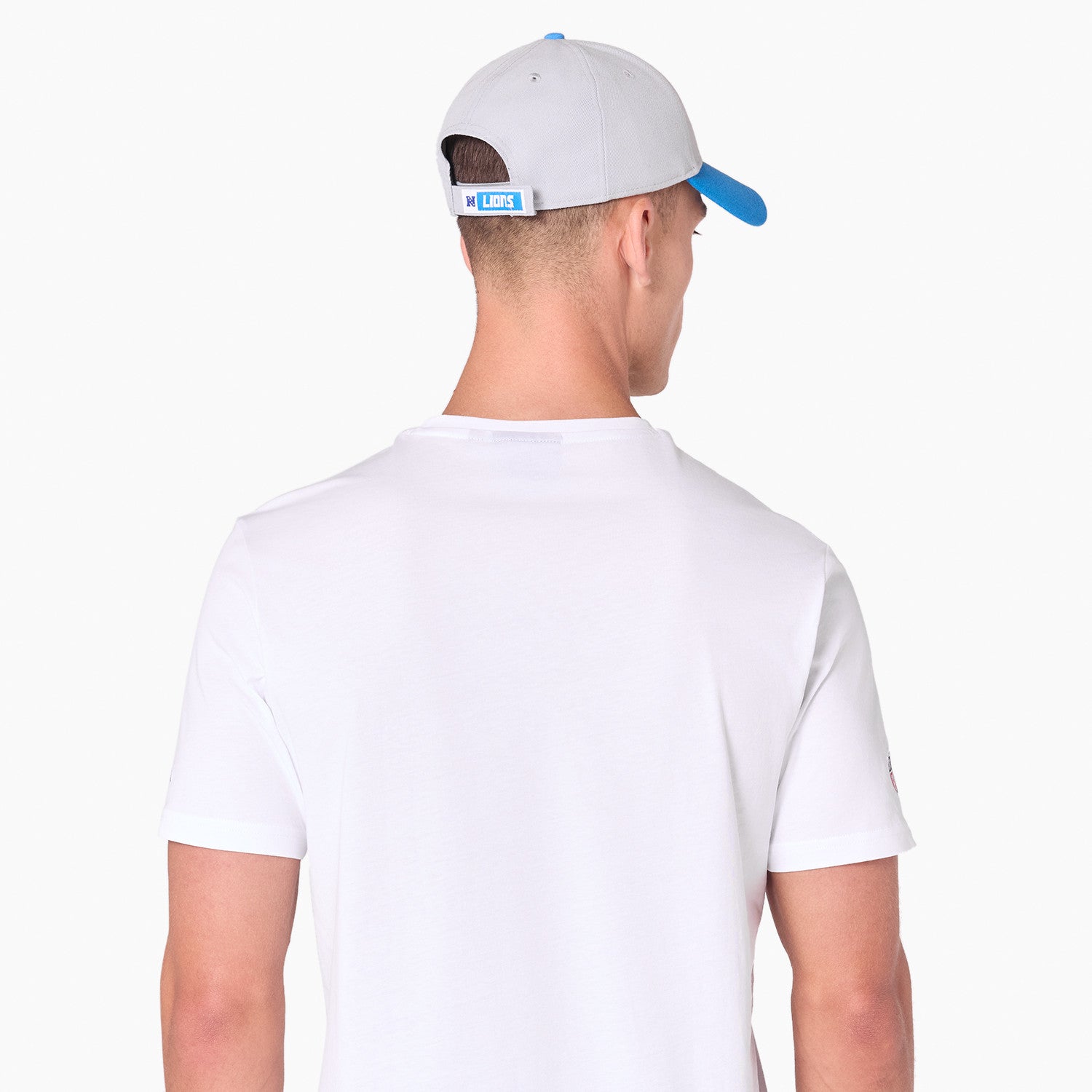 Detroit Lions Team Logo New Era NFL T-Shirt Weiß