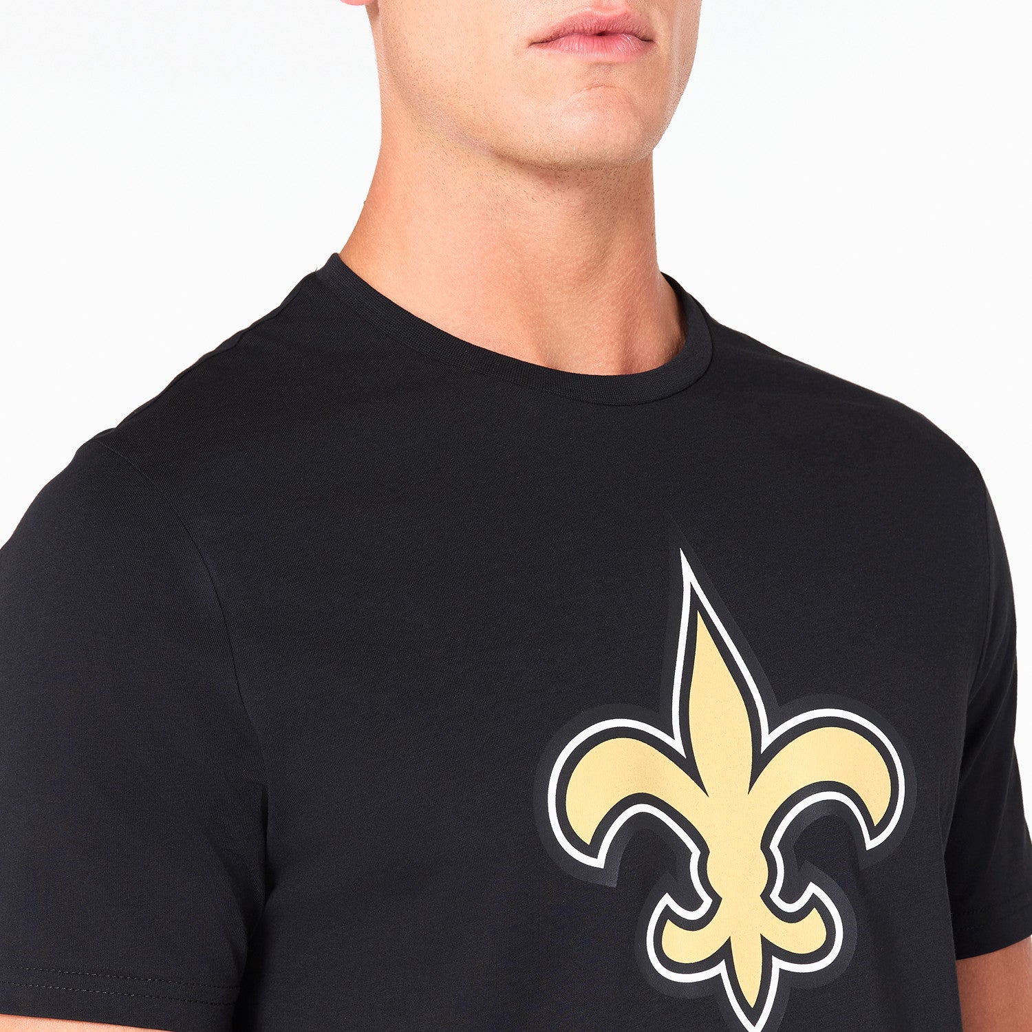 New Orleans Saints Team Logo New Era NFL T-Shirt Schwarz