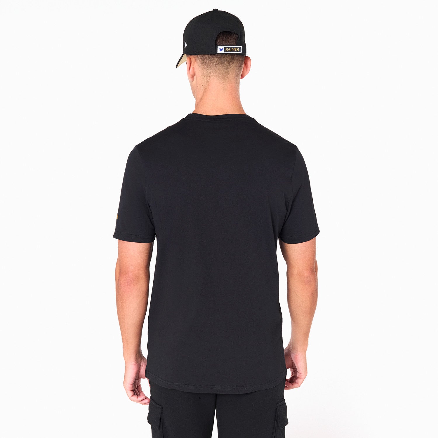 New Orleans Saints Team Logo New Era NFL T-Shirt Schwarz