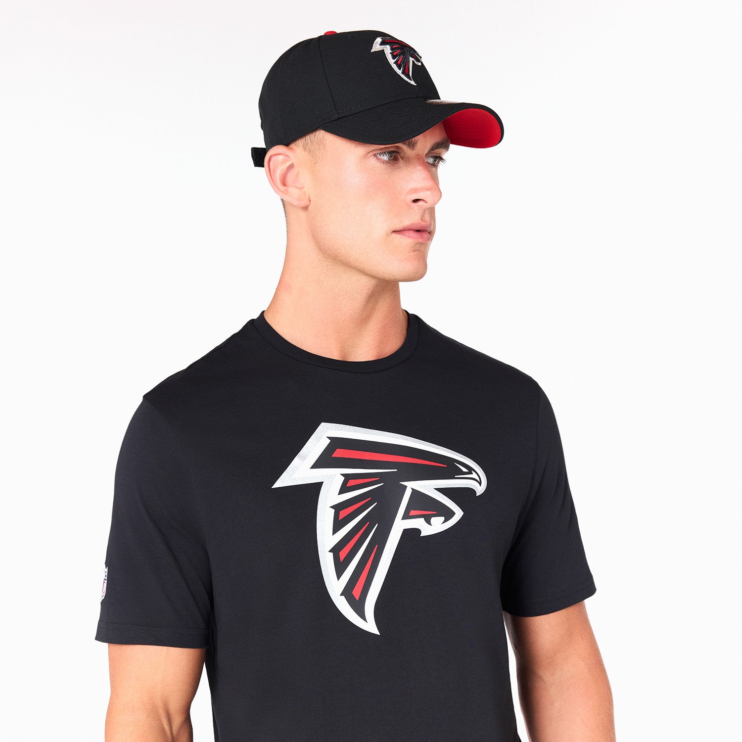 Atlanta Falcons Team Logo New Era NFL T-Shirt Schwarz