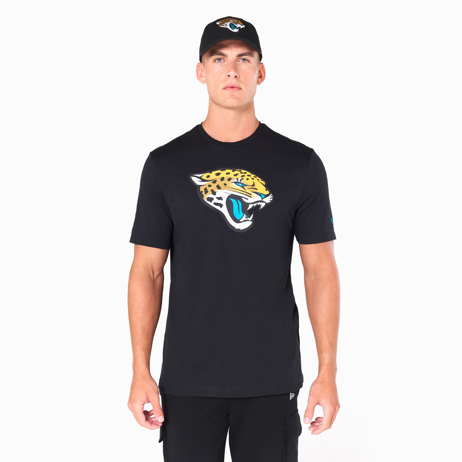 Jacksonville Jaguars Team Logo New Era NFL T-Shirt Schwarz