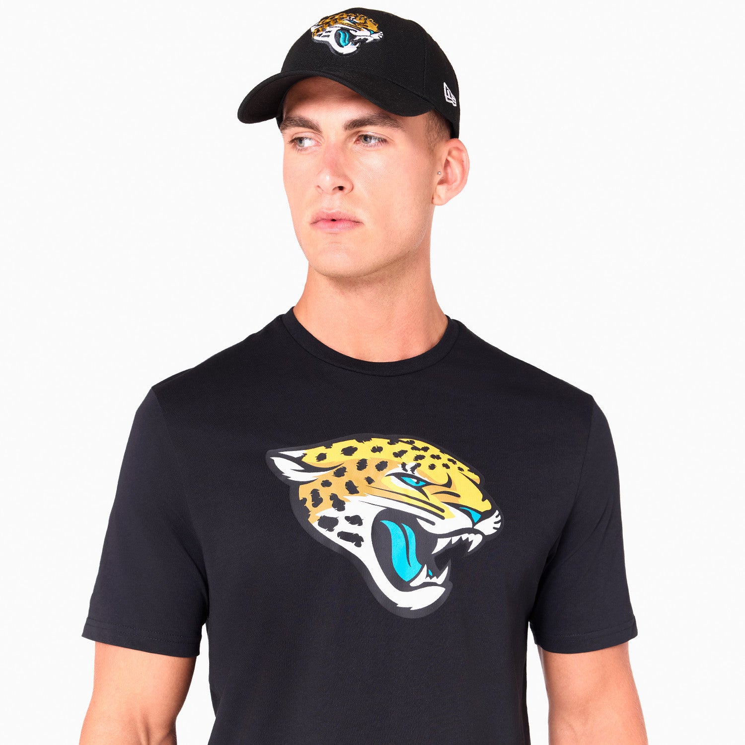 Jacksonville Jaguars Team Logo New Era NFL T-Shirt Schwarz