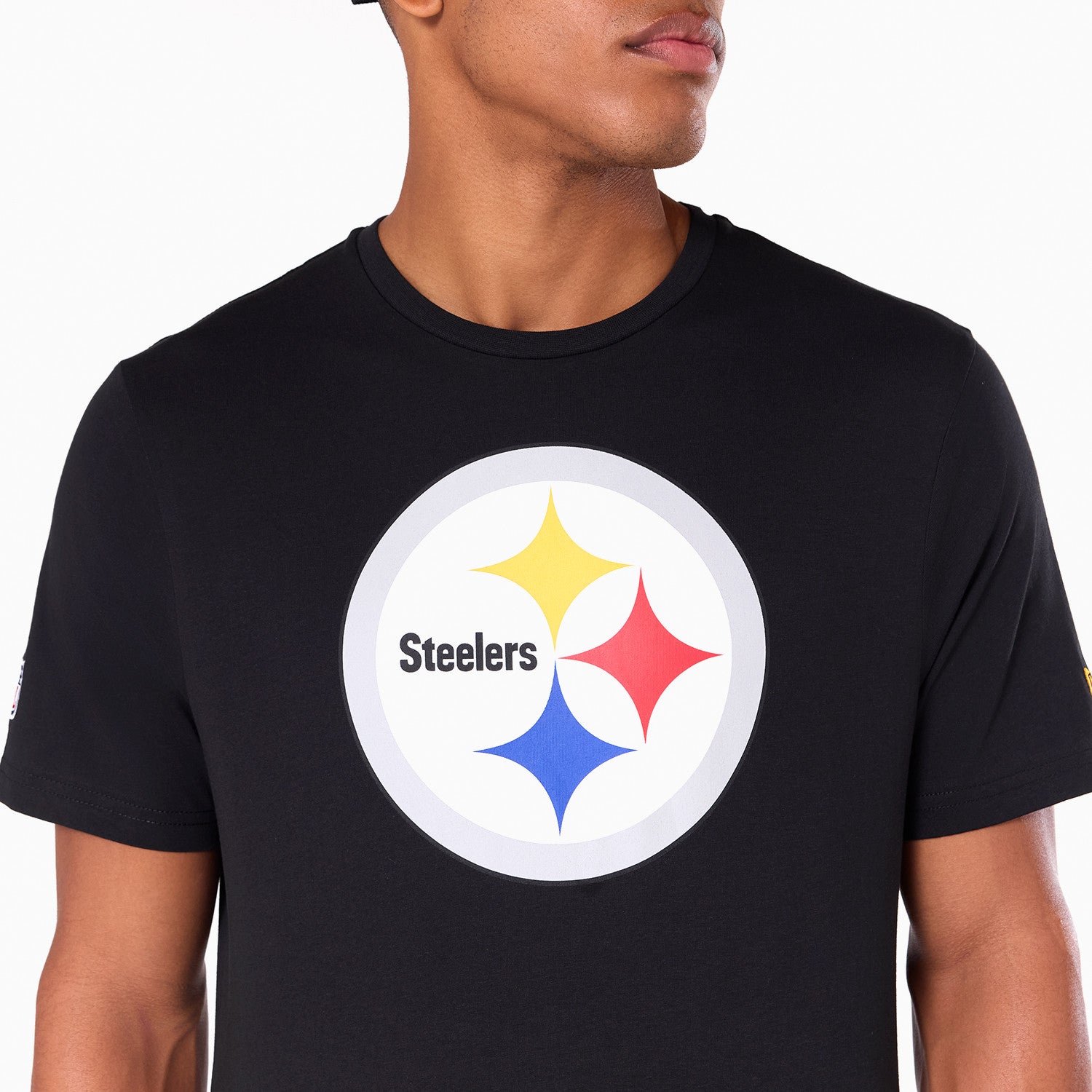 Pittsburgh Steelers Team Logo New Era NFL T-Shirt Schwarz
