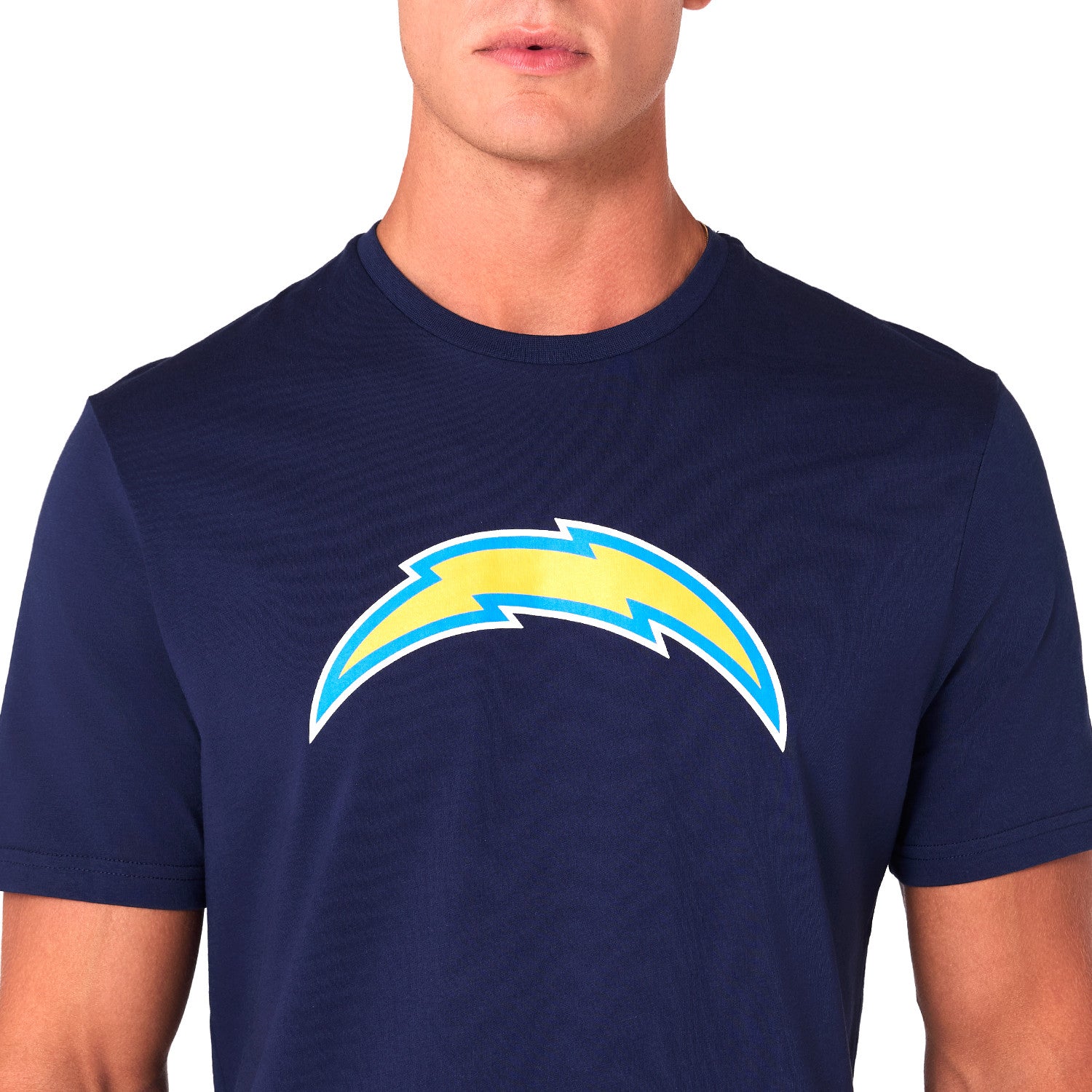 Los Angeles Chargers Team Logo New Era NFL T-Shirt Navy Blau