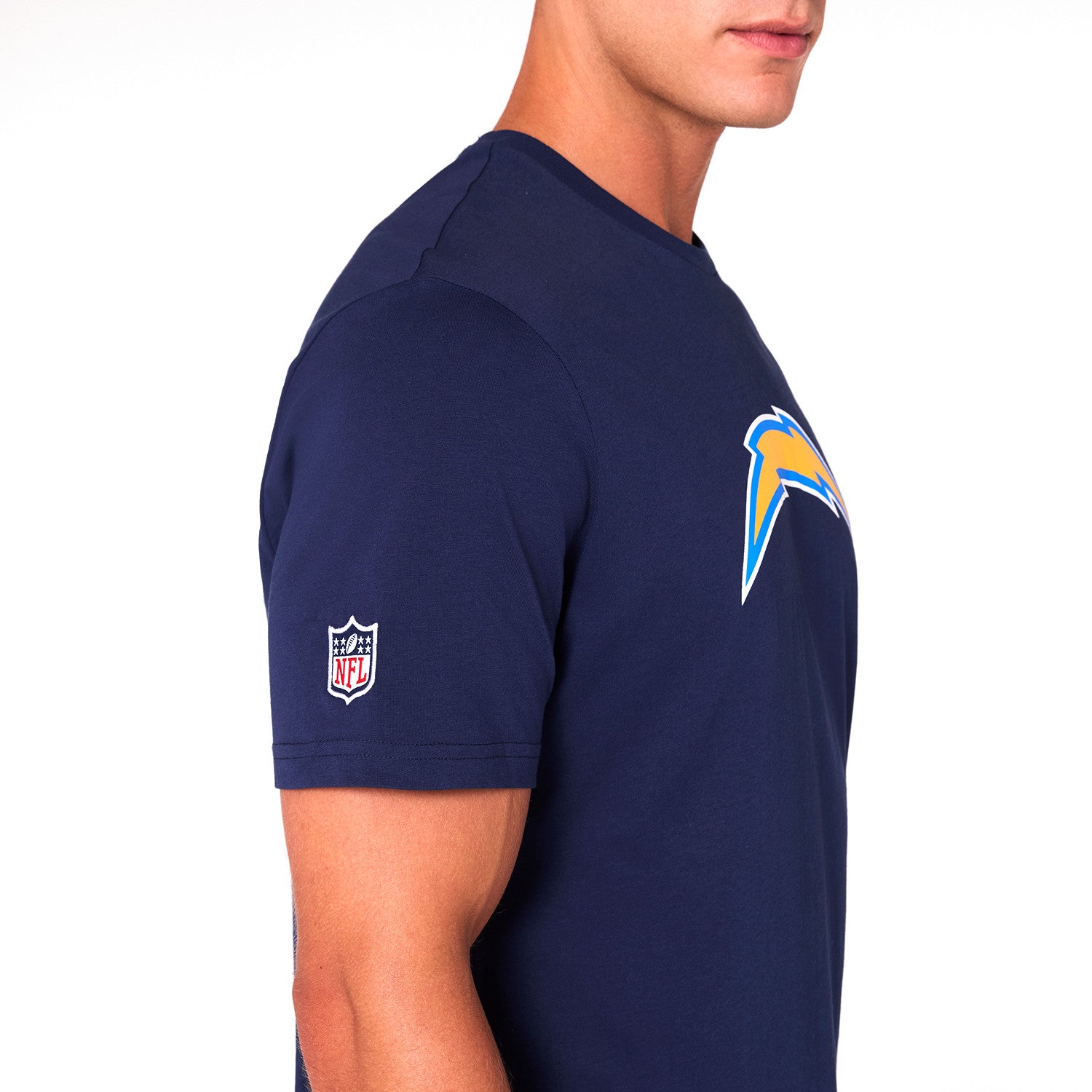 Los Angeles Chargers Team Logo New Era NFL T-Shirt Navy Blau