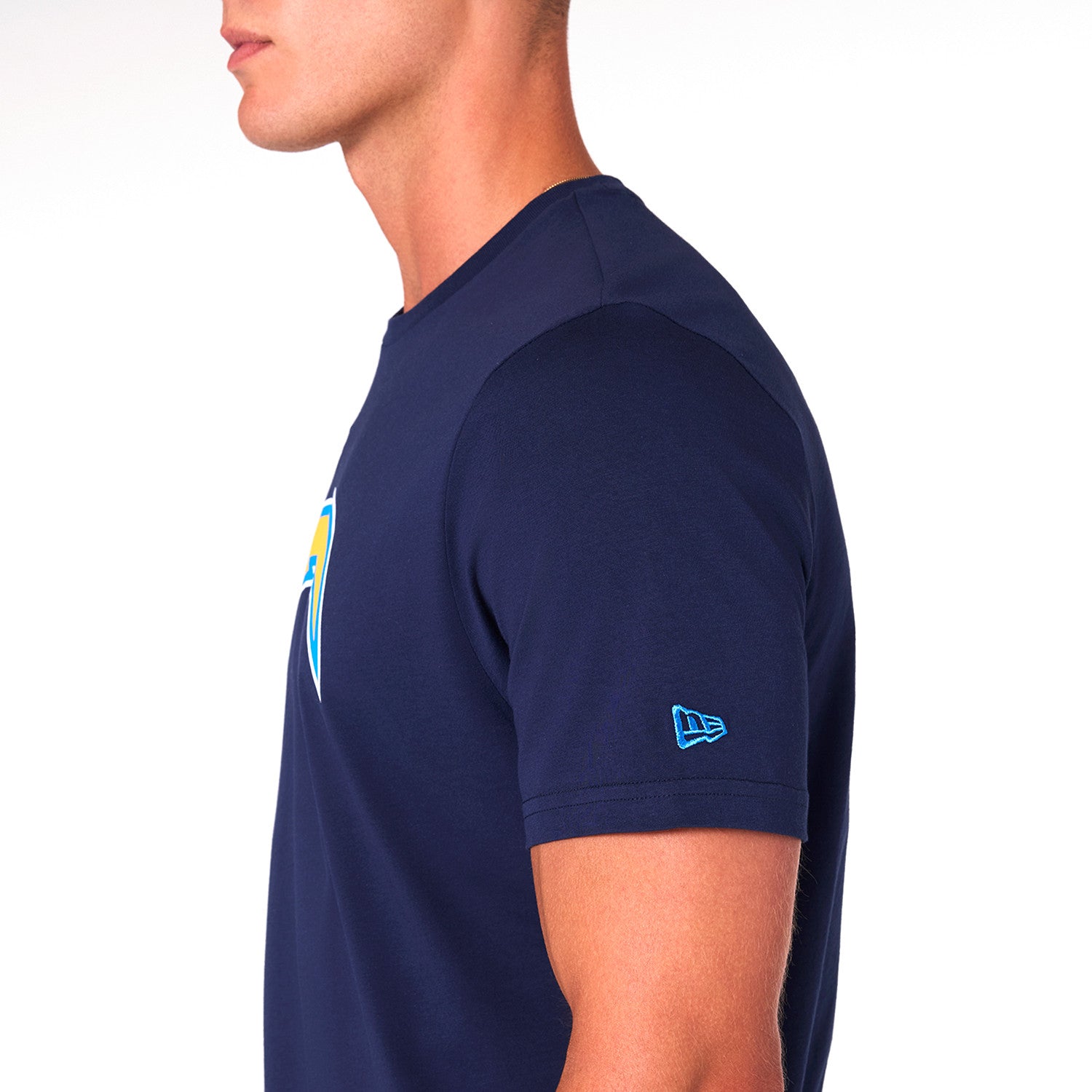Los Angeles Chargers Team Logo New Era NFL T-Shirt Navy Blau