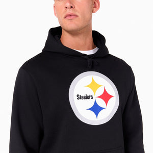 Pittsburgh Steelers Logo Hoodie NFL New Era Schwarz - STADIUMDREAMS