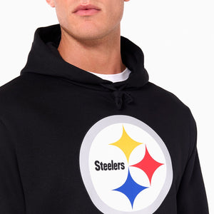 Pittsburgh Steelers Logo Hoodie NFL New Era Schwarz - STADIUMDREAMS