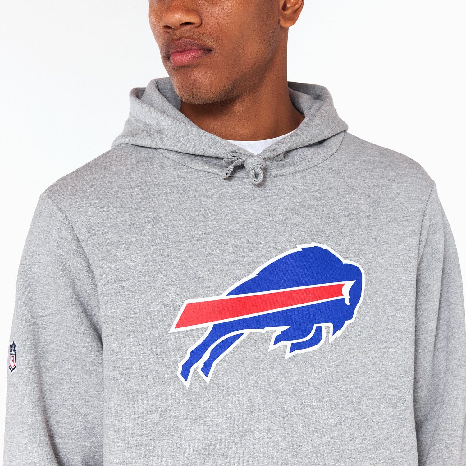 Buffalo Bills Logo Hoodie NFL New Era Grau - STADIUMDREAMS