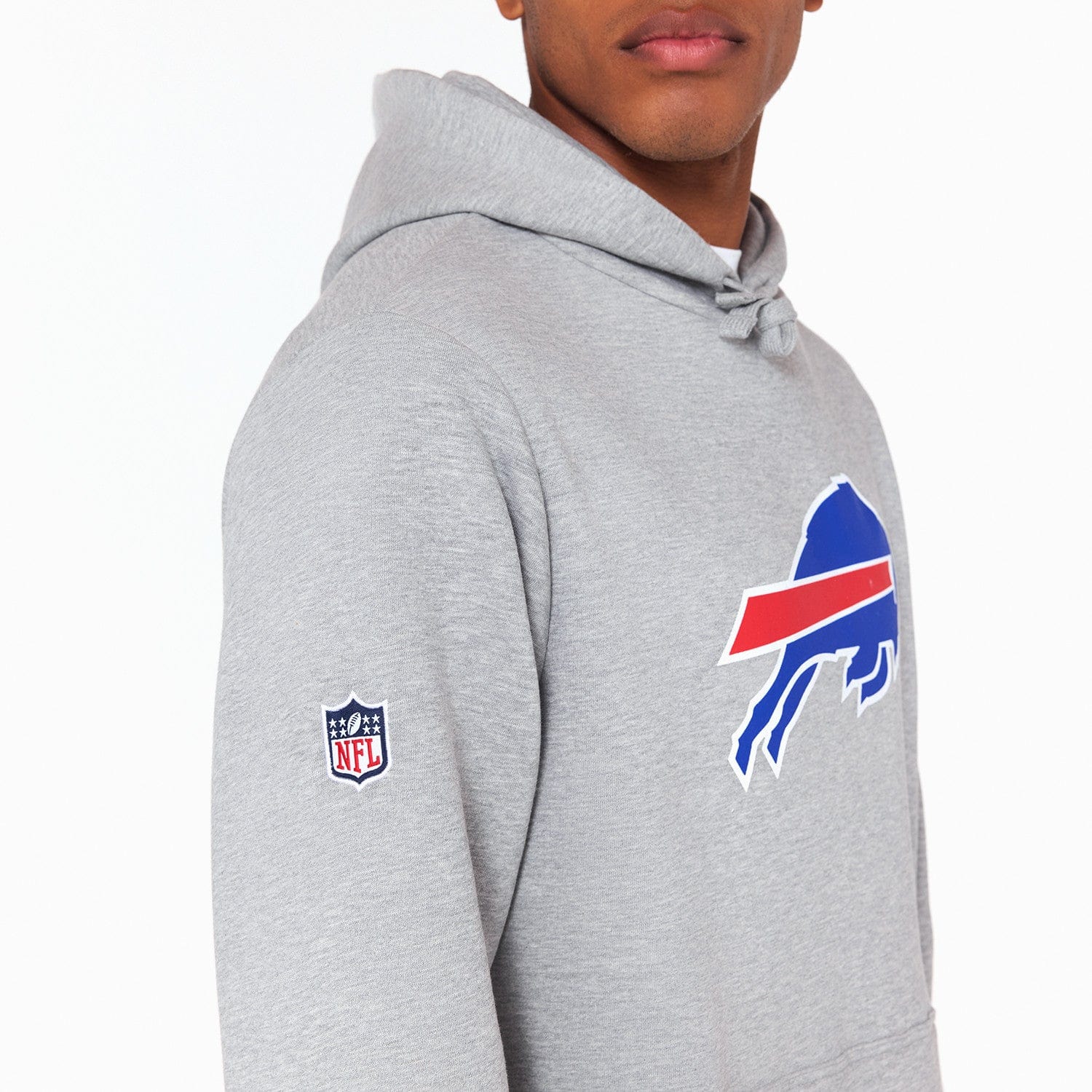 Buffalo Bills Logo Hoodie NFL New Era Grau - STADIUMDREAMS