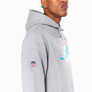 Miami Dolphins Logo Hoodie NFL New Era Grau - STADIUMDREAMS