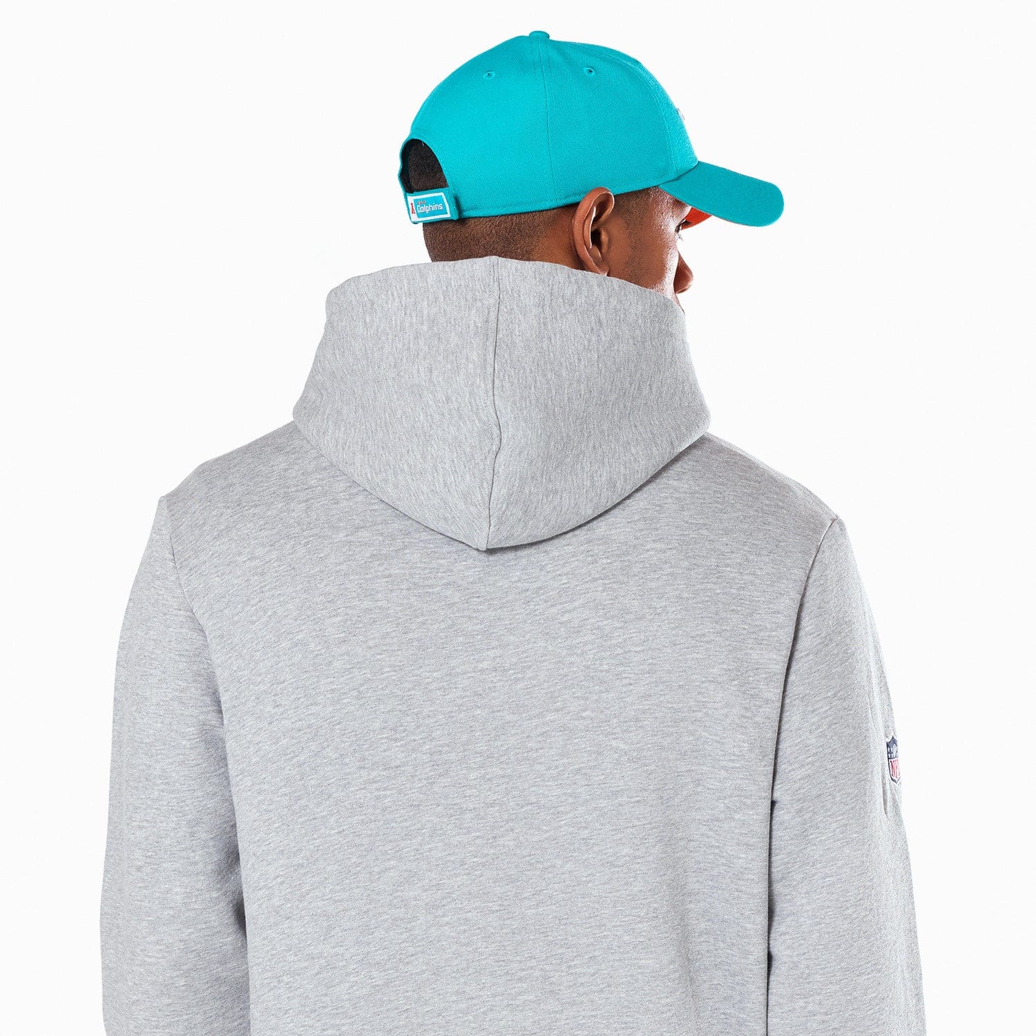 Miami Dolphins Logo Hoodie NFL New Era Grau - STADIUMDREAMS