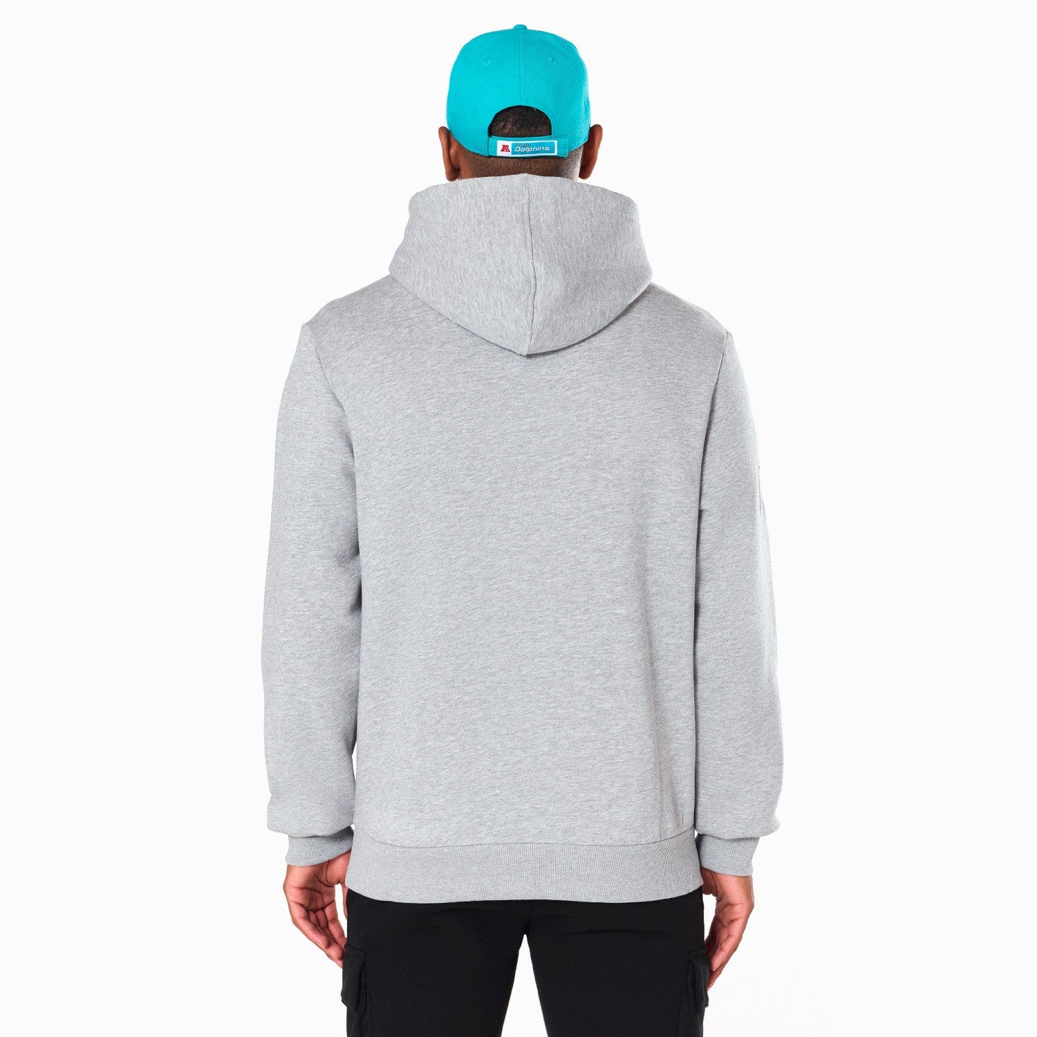 Miami Dolphins Logo Hoodie NFL New Era Grau - STADIUMDREAMS