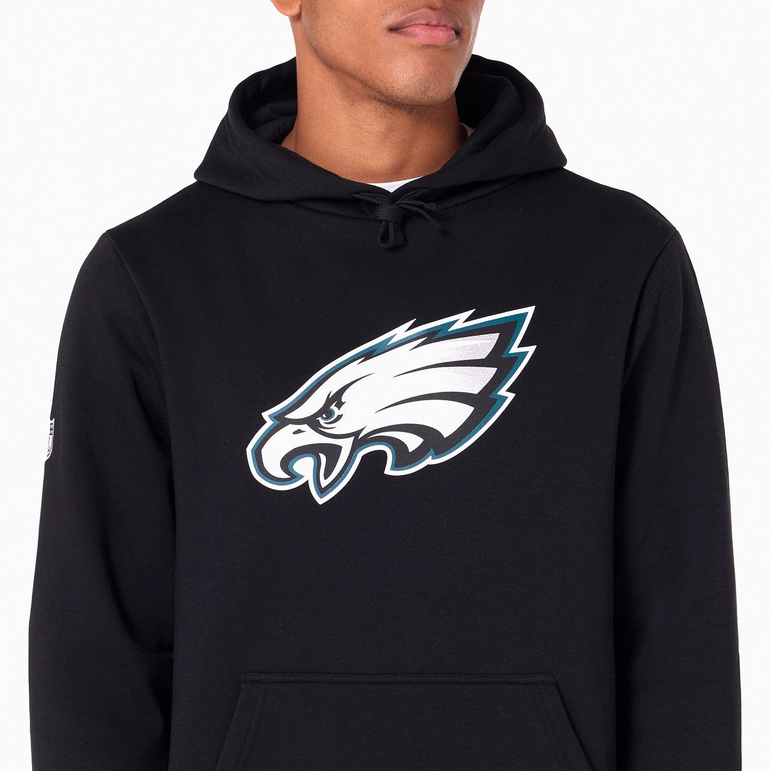 Philadelphia Eagles Logo Hoodie NFL New Era Schwarz - STADIUMDREAMS