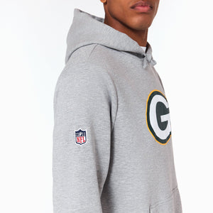 Green Bay Packers Logo Hoodie NFL New Era Grau - STADIUMDREAMS