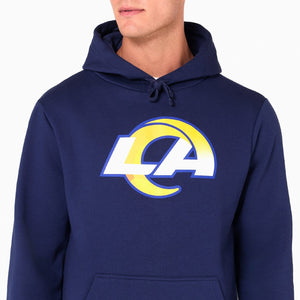 Los Angeles Rams Logo Hoodie NFL New Era Navy - STADIUMDREAMS