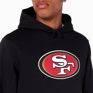 San Francisco 49ers Logo Hoodie NFL New Era Schwarz - STADIUMDREAMS