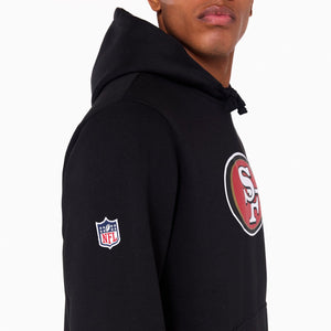 San Francisco 49ers Logo Hoodie NFL New Era Schwarz - STADIUMDREAMS